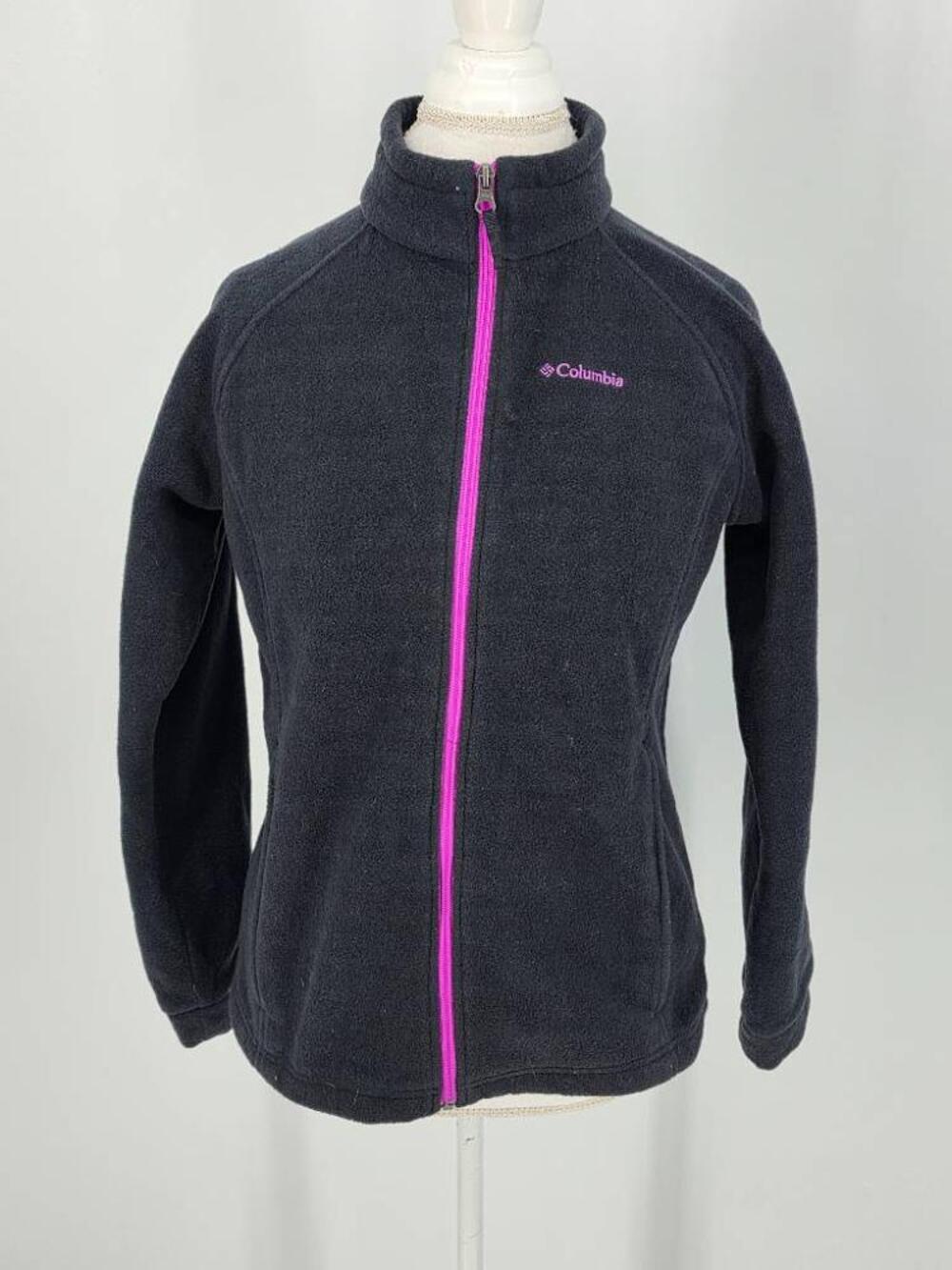 Columbia Youth XL 18/20 Benton Springs Fleece Jacket Black Pink Full Zip Girls